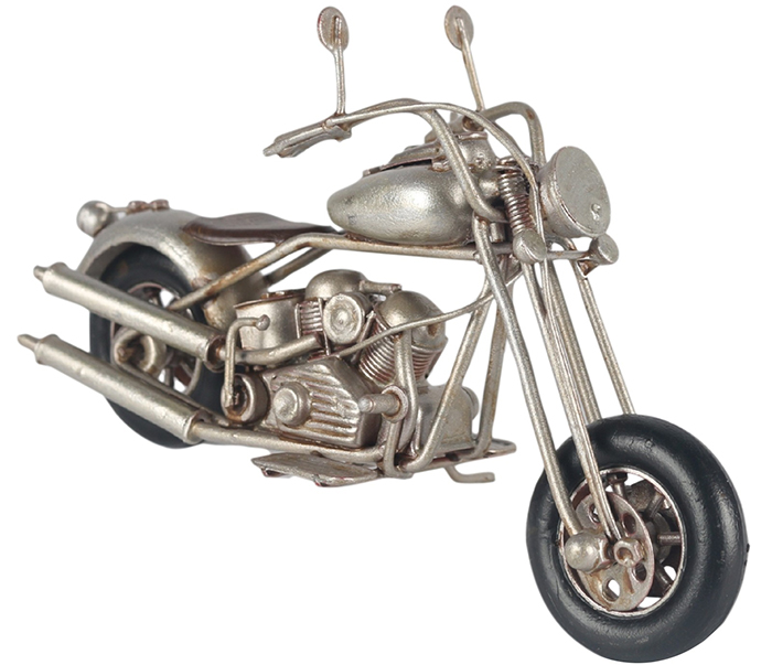 Silver Motorcycle Chopper - Click Image to Close